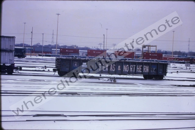 Original Slide Texas & Northern IHB TN 8013 Gondola Proviso ILL 1-96