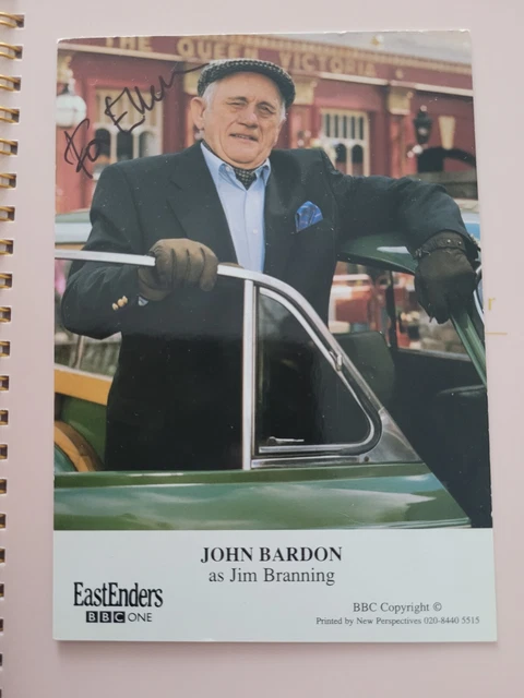 Eastenders cast cards autograph Jim Branning