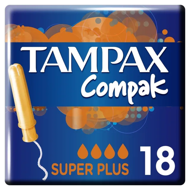 Aplicador de tampones Tampax Compak Super Plus 18X