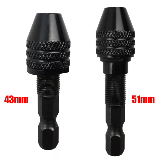 #X 1/4 Mini Hexagonal Drill  Adapter Converter Universal Multi Chuck With Rod