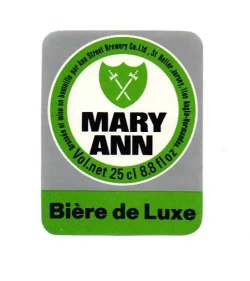 Jersey - Beer Label - Ann Street Brewery, St. Helier - Mary Ann Biere de Luxe