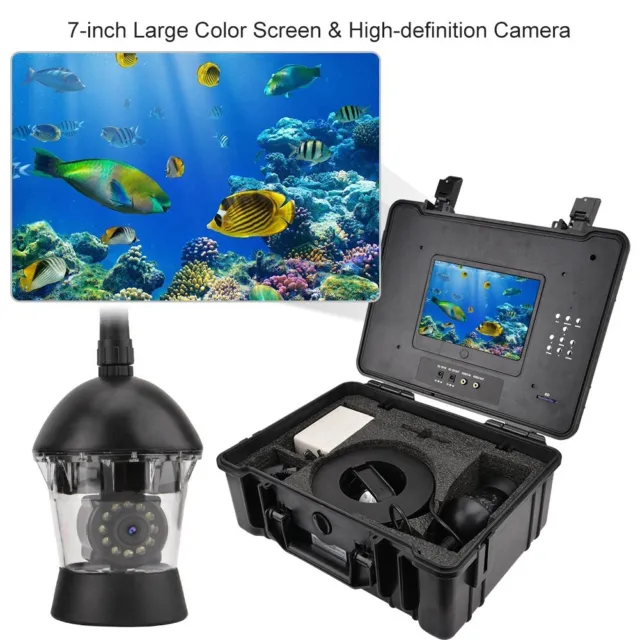 7 360 DEGREE Rotating Underwater Fishing Video Camera Fish Finder