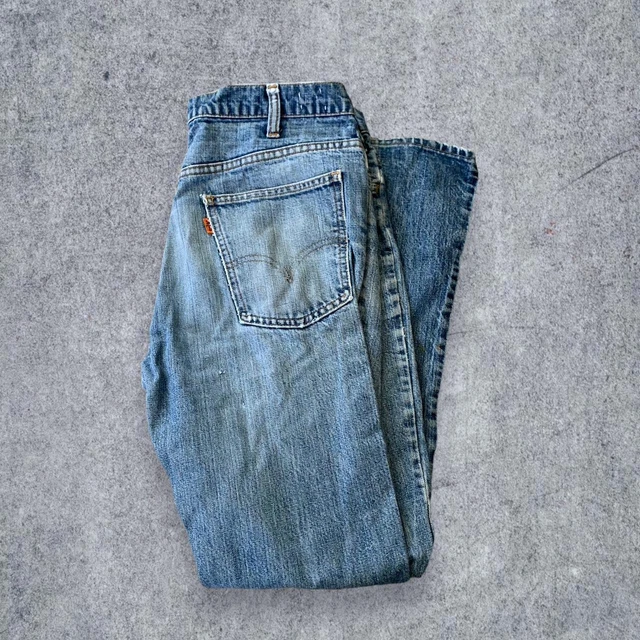 Vintage Distressed Levis Orange Tab Jeans 34x30 Orange Tab Levis Talon Zipper