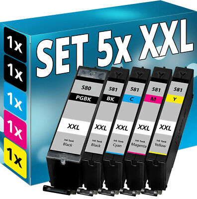 Printer cartridges CANON PGI-580 CLI-581 XXL PIXMA TR7550 TR8550 LOT