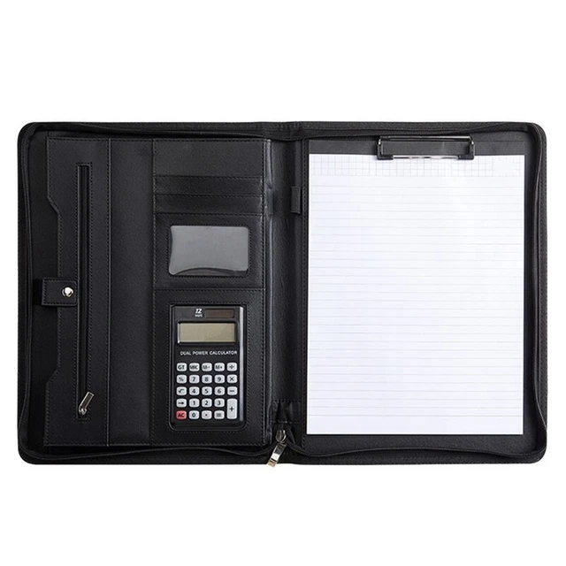 Leder-Portfolio, Professionelles Business-Padfolio mit ReißVerschluss, Bewe2967