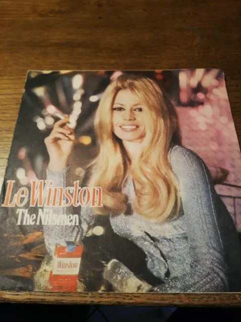 Rare 45T Pub Cigarette LE WINSTON Brigitte Bardot / The Nilsmen BB Suede 1968