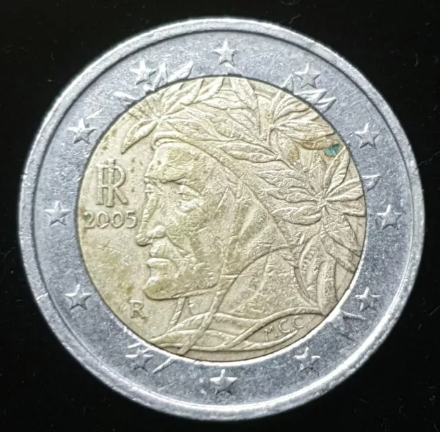 2 Euro Münze Italien 2005 Dante Alighieri