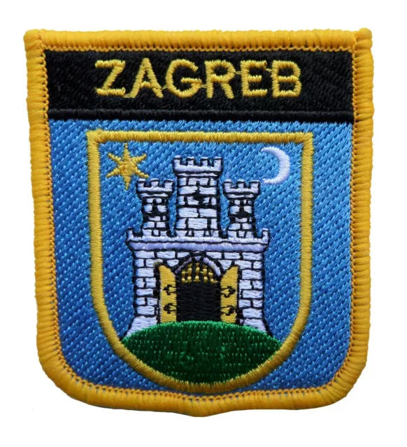 Zagreb Croatia Shield Embroidered Patch