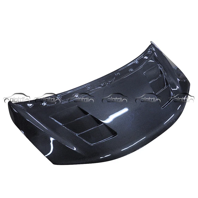 CARBON FIBER FRONT Engine Hood Cover For Honda Fit Jazz Gk5 2014