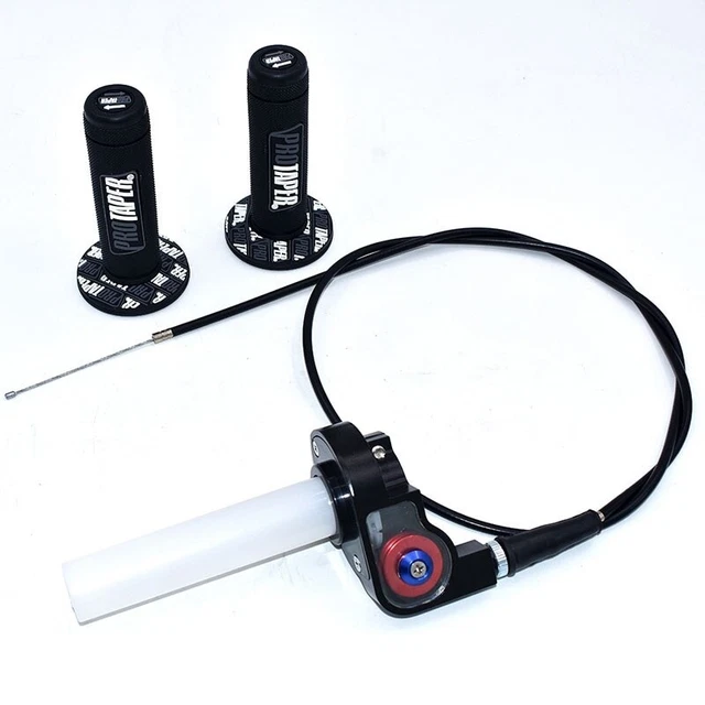 Motorcycle Grips With 1/4 Quick Turn Throttle Settle 1200MM Throttle Cable
