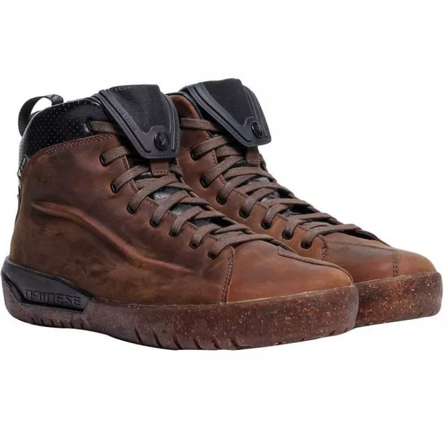 Scarpe Shoes Moto Dainese Metractive D-Wp Brown Natural Rubber Marrone Tg 41