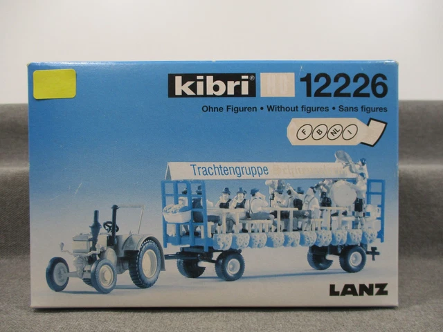 Kibri 12232 – Chariot Lanz H0 Avec Roues En Caoutchouc – Maquette à Assembler – Échelle 1:87 – Accessoire Ferroviaire