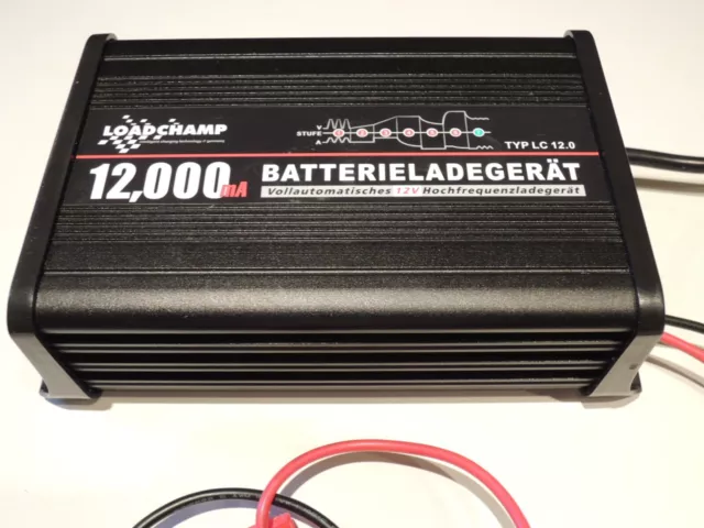 Batterieladegerät 12V 12A Automatik Blei Kalzium AGM GEL / LC 12.0 / 7- StufenLa