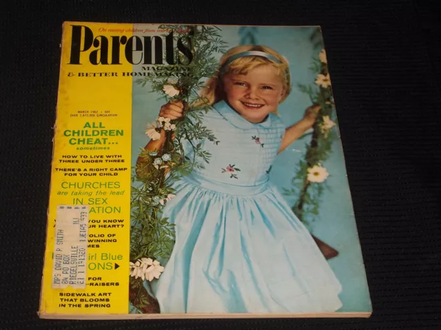 1962 March Parents Magazine - Very Nice Front Cover - E 136