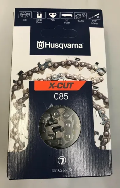 Husqvarna Chainsaw Chain 20" C85 (H42) 72DL 3/81.5mm 266 272 372 562 565 572 etc