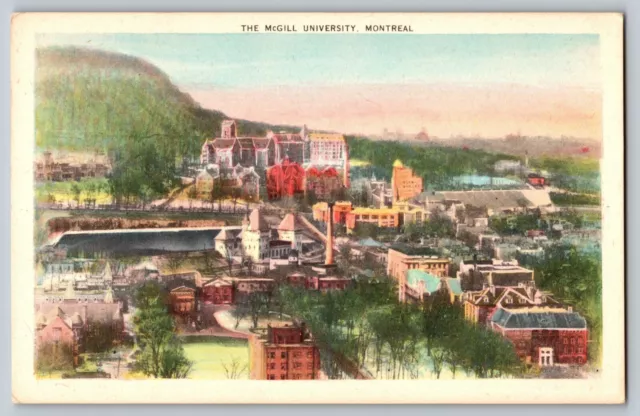 MONTREAL QUEBEC CANADA McGill University c1920 vintage antique UNP Postcard A34