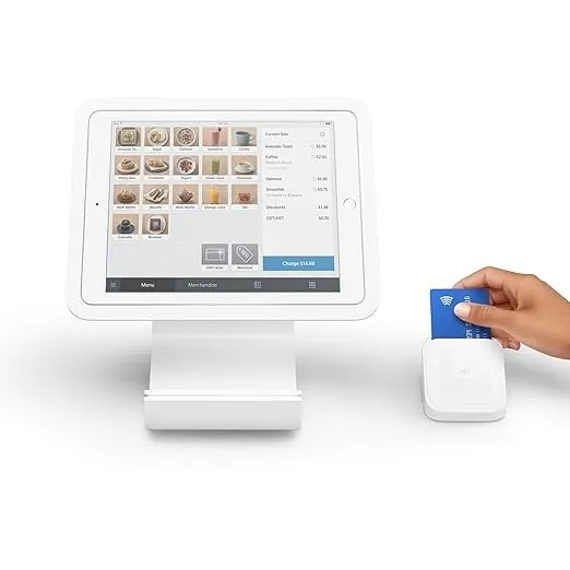 Square Stand POS Kit with Contactless Chip Reader, Dock For 9.7 Inch iPad