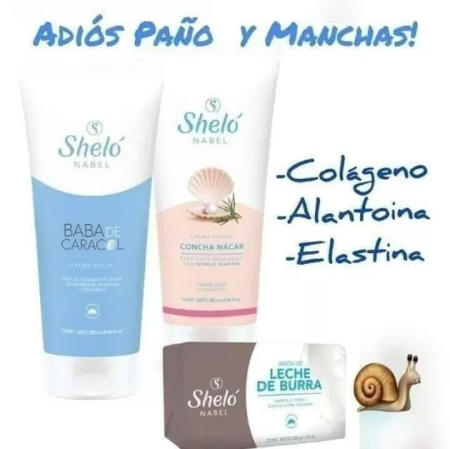 Paquete De 3 Shelo Nabel Para Cutis Paño, Manchas, Cicatrices Cicatrices Melasma Manchas Solares