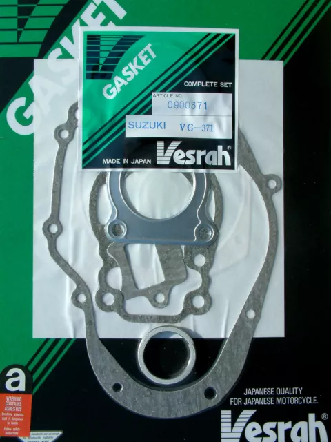 VESRAH COMPLETE Full Gasket set kit Suzuki DS80 C/N/T/X/Z/D/L/M/N 1978-92 VG-371