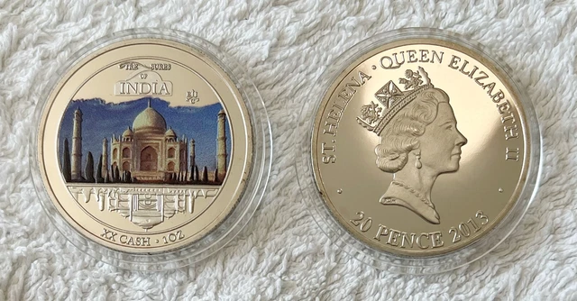 Treasures of India Taj Mahal .999 Silver Layered Coin - Add to Your Collection!
