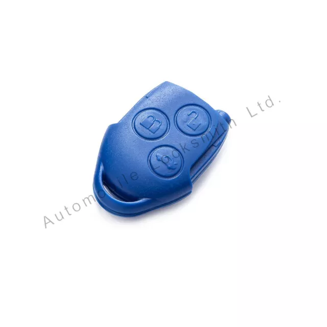 For Ford Transit Connect Mk7 3 Button Blue Remote Alarm Key Case Shell Cover