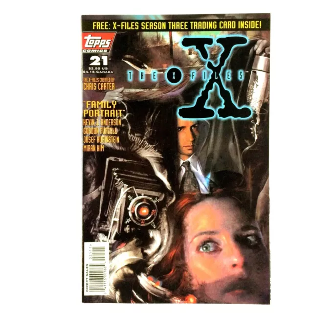 X-Files #21 1996 VF+ Topps Comics "Family Portrait" Dana Scully Fox Mulder