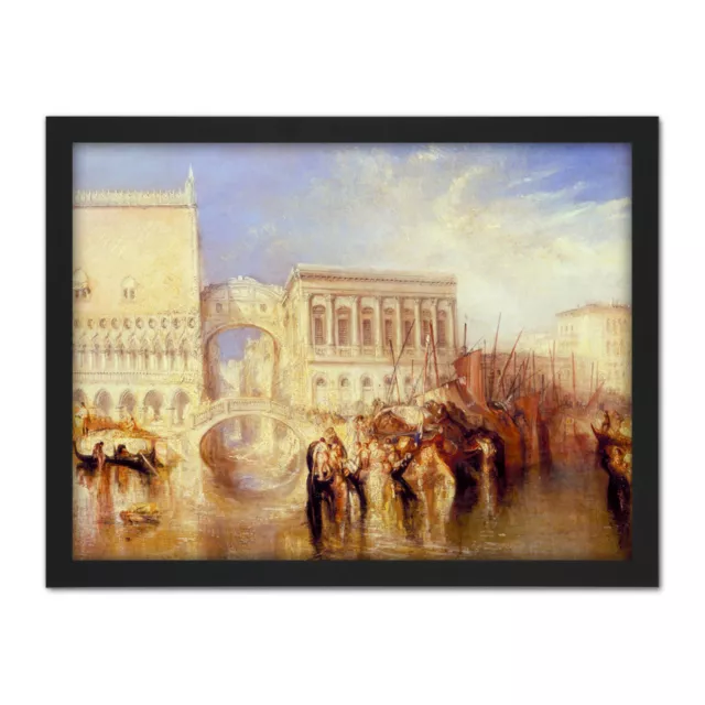 Turner Venice The Bridge Of Sighs Large Framed Art Print