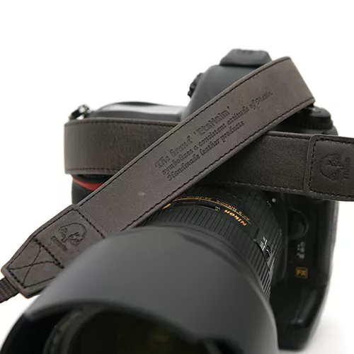 MATIN Camera Leather Shoulder Strap Vintage-30 Dark Gray for D-SLR RF Mirrorless