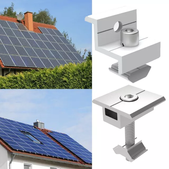 Solar Module Mount Set with End Clamp 30 35MM Solar Panel Mounting Kit