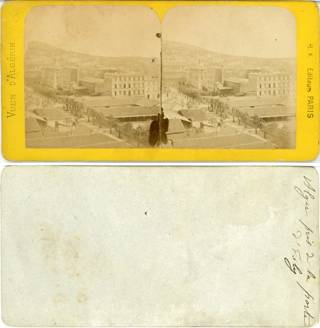 Tirage Albuminé Vintage Alger Pointe Pescade - Circa 1885 - Format 22x28 Cm - Collection Photo Ancienne