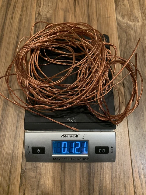 12.1oz Scrap Copper Wire Bare Bright #1 Casting Arts Jewelry Projects