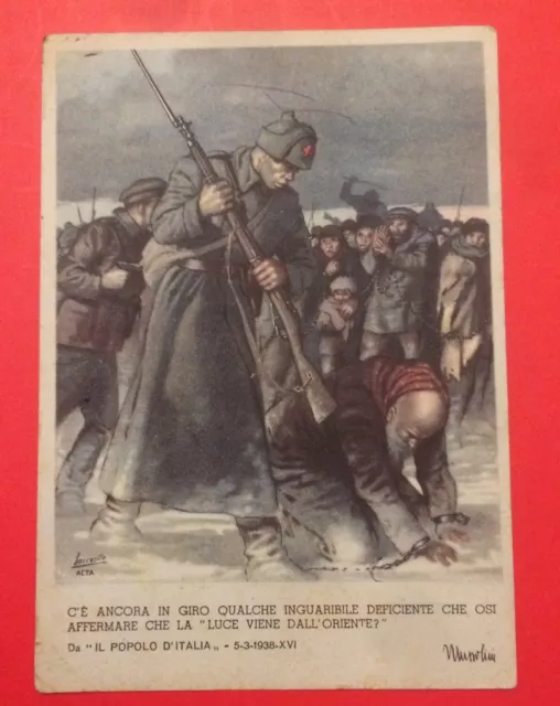 649 - Cartolina Postale Per Le Forze Armate Pnf  Boccasile