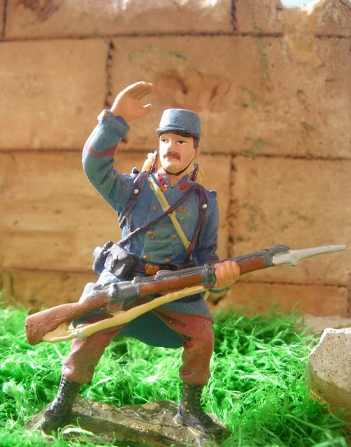 Soldat De Plomb Atlas - Fantassin à La Baïonnette 1916 (Première Guerre Mondiale) - 1/32