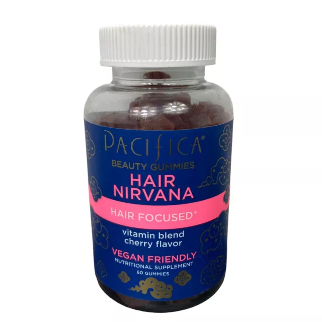 Pacifica Hair Nirvana Beauty Gummies - 60 Count - Exp 9/2023