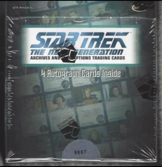 2022 Star Trek The Next Generation Archives & Inscriptions FACTORY SEALED Box