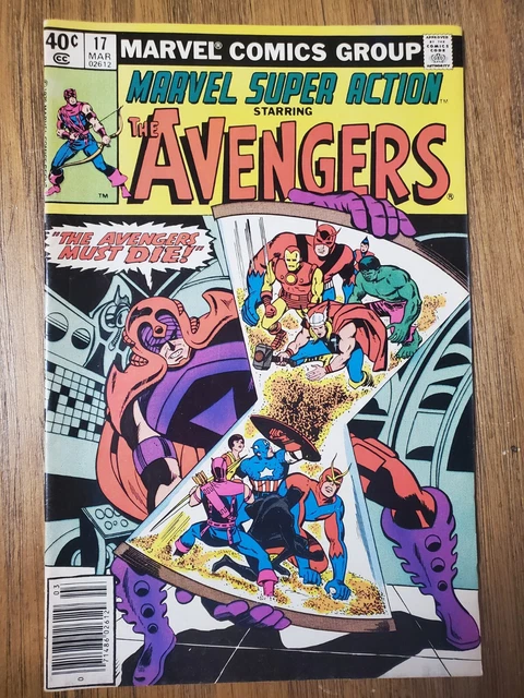 NRSV MARVEL SUPER ACTION #17 MARCH 1980 COMIC BOOK COMICS Bronze Age AVENGERS