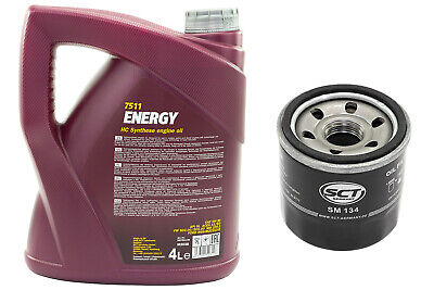 4 Liter Motoröl Set Ölfilter SM134 5W30 für Hyundai KIA Mazda Nissan Renault Sma 3