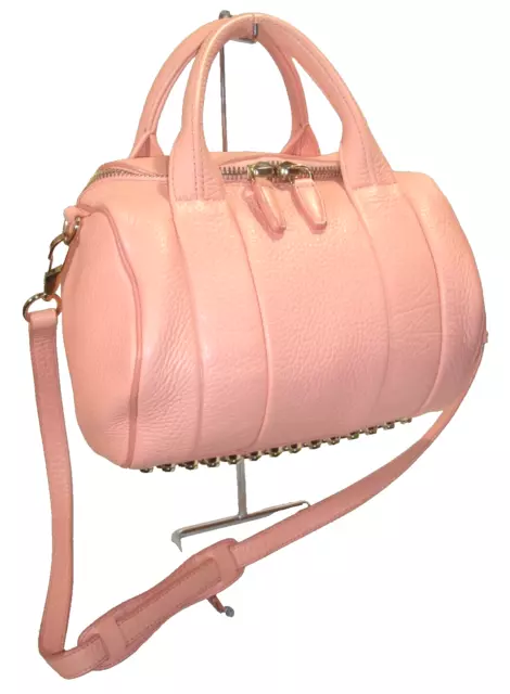 Alexander Wang FLAWLESS Rocco Peach/Pink Soft Leather Satchel Shoulder Bag MINT!