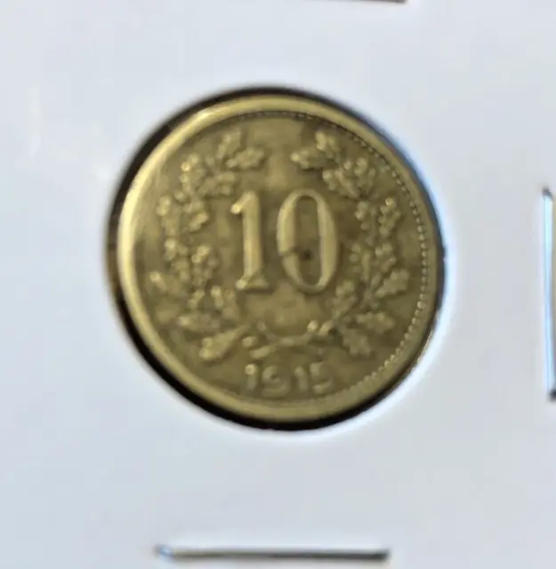 Austria 1915 Vf-20 10 Groschen Coin