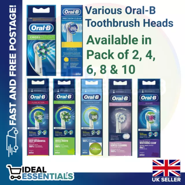 Various Oral B Toothbrush Heads *Free UK Postage*