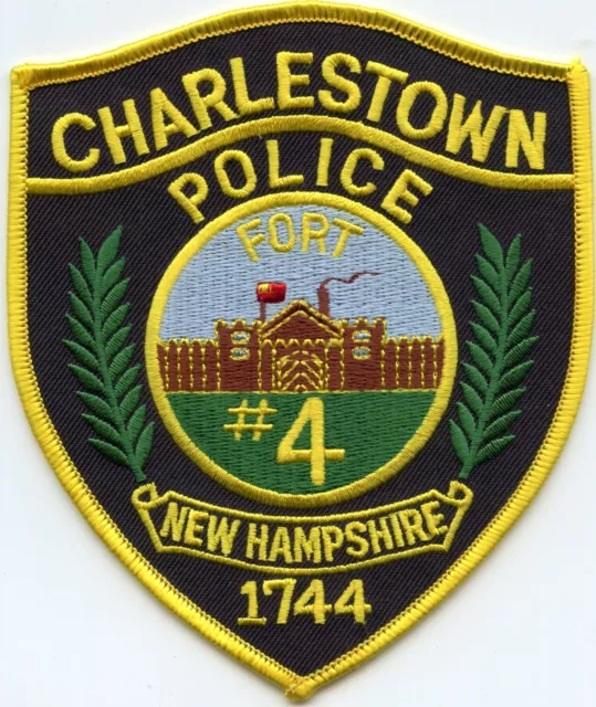 CHARLESTOWN NEW HAMPSHIRE Brown Fort POLICE PATCH