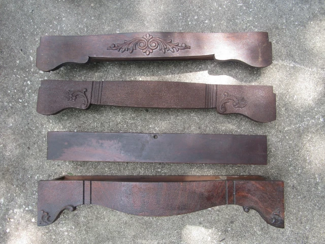 4 Antique Treadle Sewing Machine Front Drawers, Replacement Parts