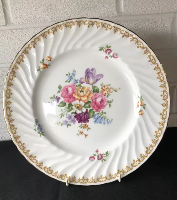 Crown Staffordshire English Bone China Plate Floral Bouquet Dinner Plate