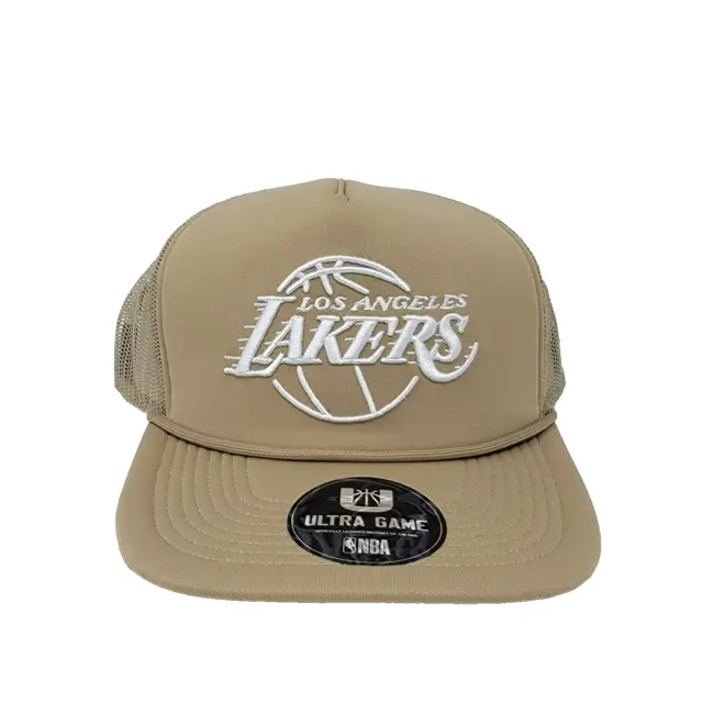 LOS ANGELES LA Lakers NBA Ultra Game Adjustable Snapback Trucker Rope ...