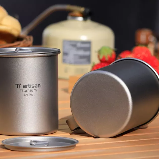 Tasse à thé en titane de haute qualité tasse de camping lait café capacité