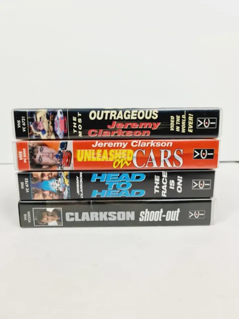 Jeremy Clarkson VHS Cars Bundle x4 VHS Tapes Shoot Out Head To Head