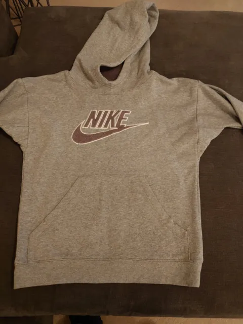 Girls Nike Grey Hoodie Medium Size 137-147cm