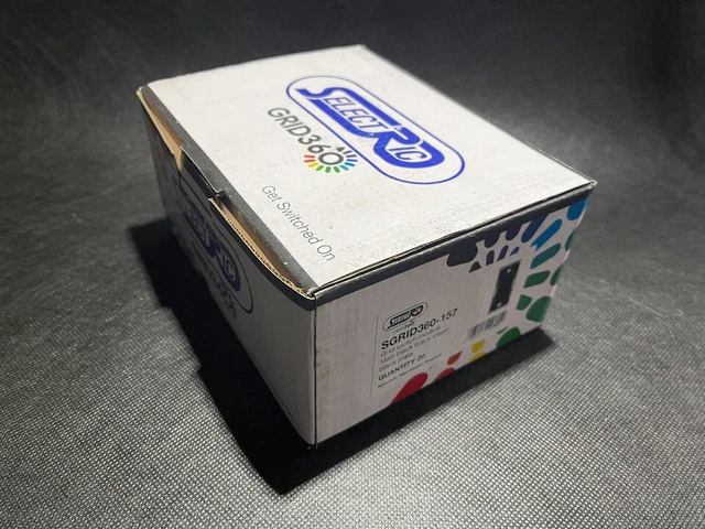 SELECTRIC SGRID360-157 Interruttore Moduler Nero Chiusura Piastra 20 / Box (UK)