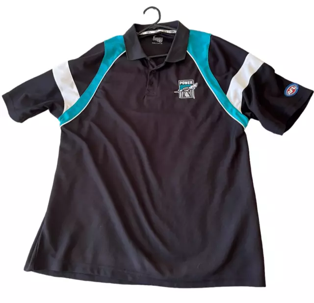Official AFL Port Adelaide Football Club Polo Shirt - Size X Large (XL)