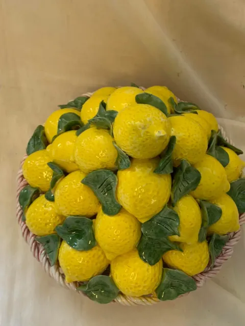 Capodimonte Lemon Fruit  Centerpiece 3